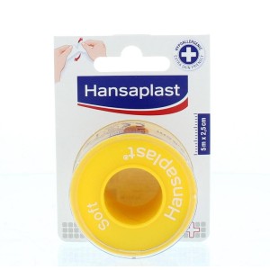 Hechtpleister soft 5m x 2.5cm Hansaplast 1st