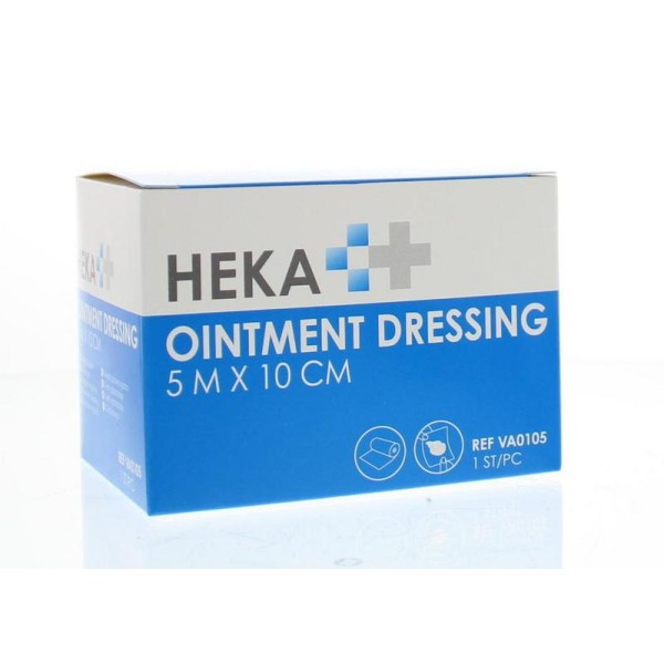Ointment dressing/Engels pluksel 5m x 10cm Heka 1st