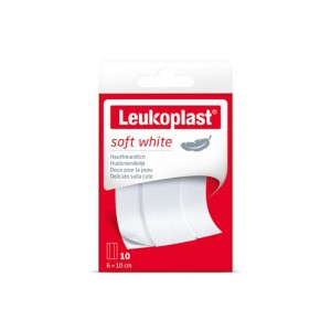 Soft white 6 x 10cm Leukoplast 10st