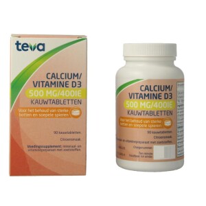 Teva Calcium/Vitamine D 500mg/400IE 90tb