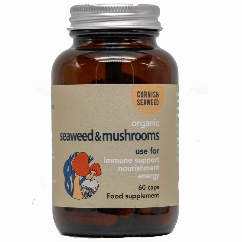 Kelp, lion's mane & shiitake bio Cornish Seaweed 60ca