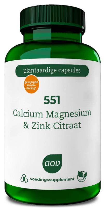 551 Calcium magnesium & zink citraat AOV 90vc