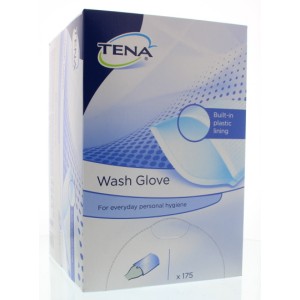 Washandje met plastic voering Tena 175st