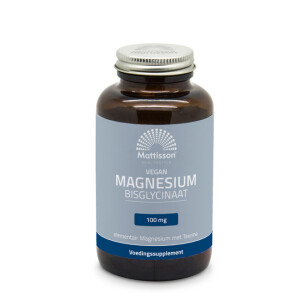 Magnesium bisglycinaat taurine potje voorzijde