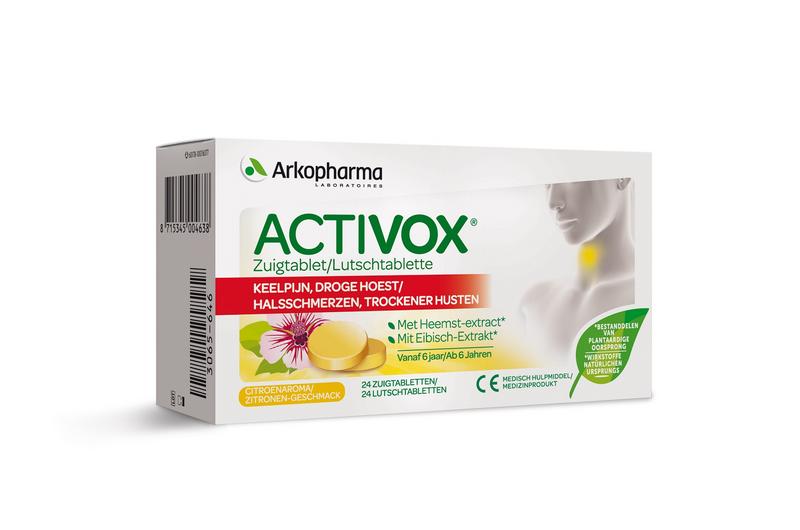 Activox keelpijn droge hoest Activox 24zt