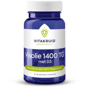 Visolie 1400 + D3 triglyceriden EPA 40% DHA 30% Vitakruid 30sft