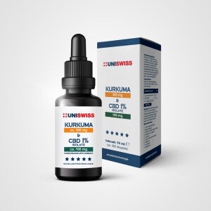 Kurkuma & CBD isolate 1% Uniswiss 10ml