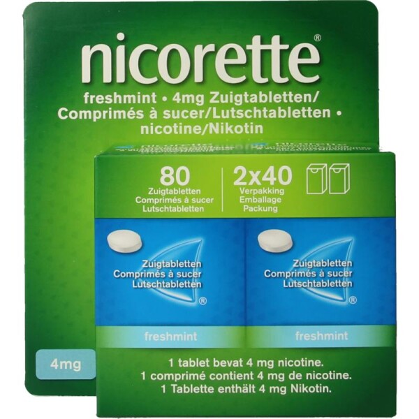 Nicorette® Freshmint 4 mg zuigtabletten