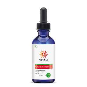 Elementair chroom flesje voorzijde