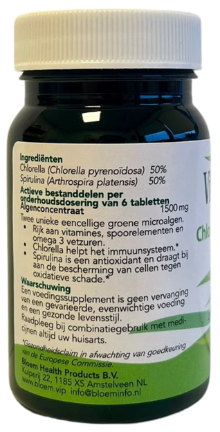 bloem-chlorella-ingredienten bloem-chlorella-ingredienten