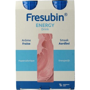 Energy drink aardbei 200ml Fresubin 4st