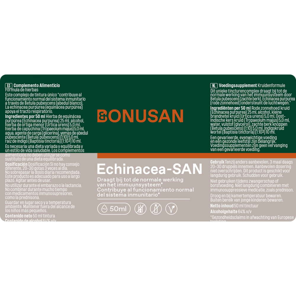 Bonusan Echinacea-SAN etiket