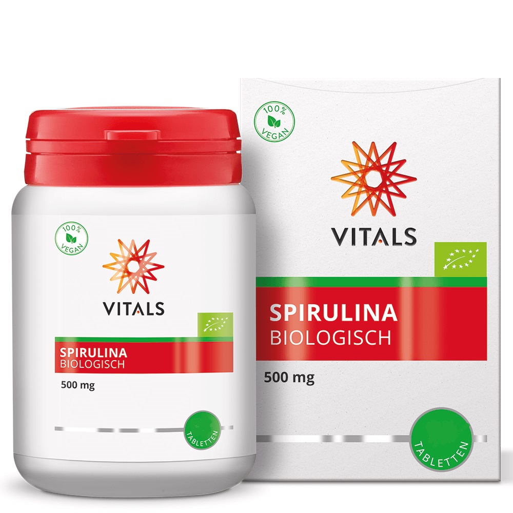 Vitals Spirulina-Biologisch-pot-doosje