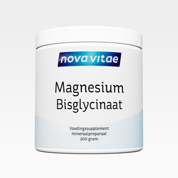 Magnesium Bisglycinaat poeder potje 200gr