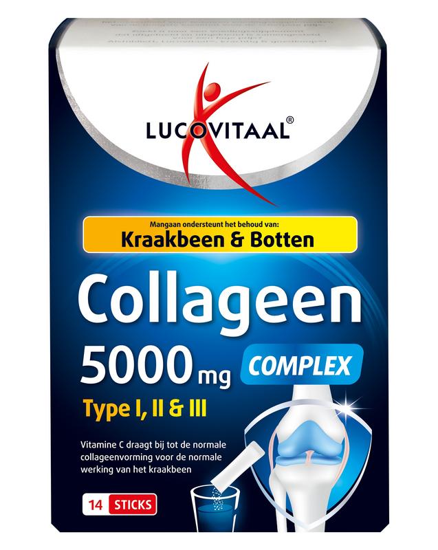 Collageen complex 5000mg sticks Lucovitaal 14st