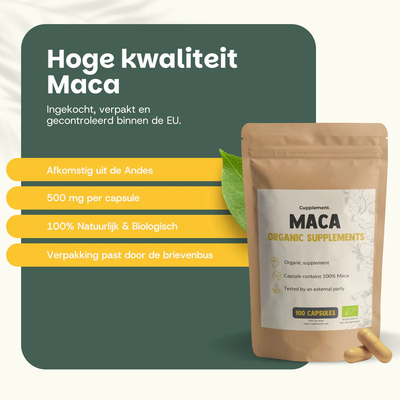 Goyu Maca 500mg Bio kenmerken