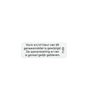 Sticker vorm en/of kleur Spruyt Hillen 1000s